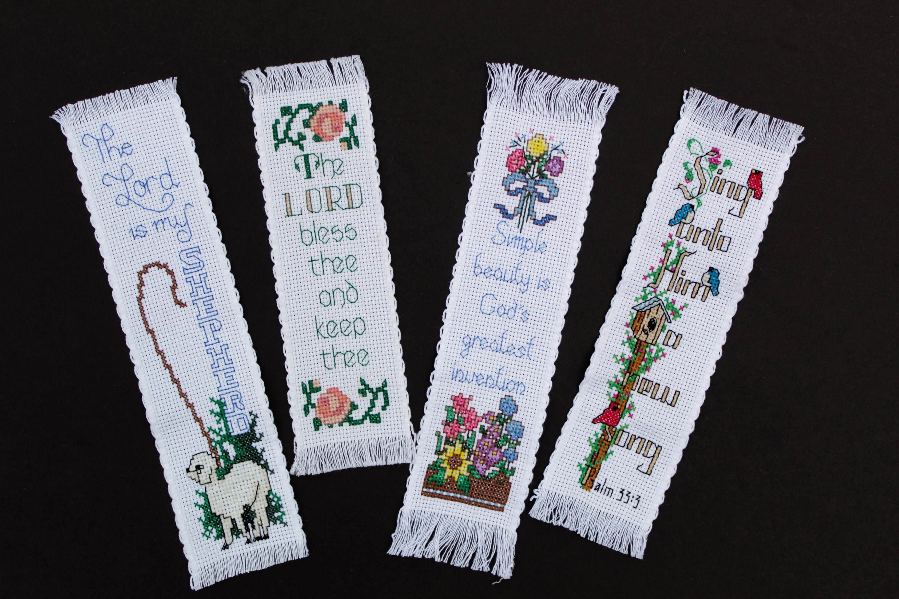 Bookmark cross stitch kit 'Mexicanos' Do It Yourself Bookmark Embroidery Kit