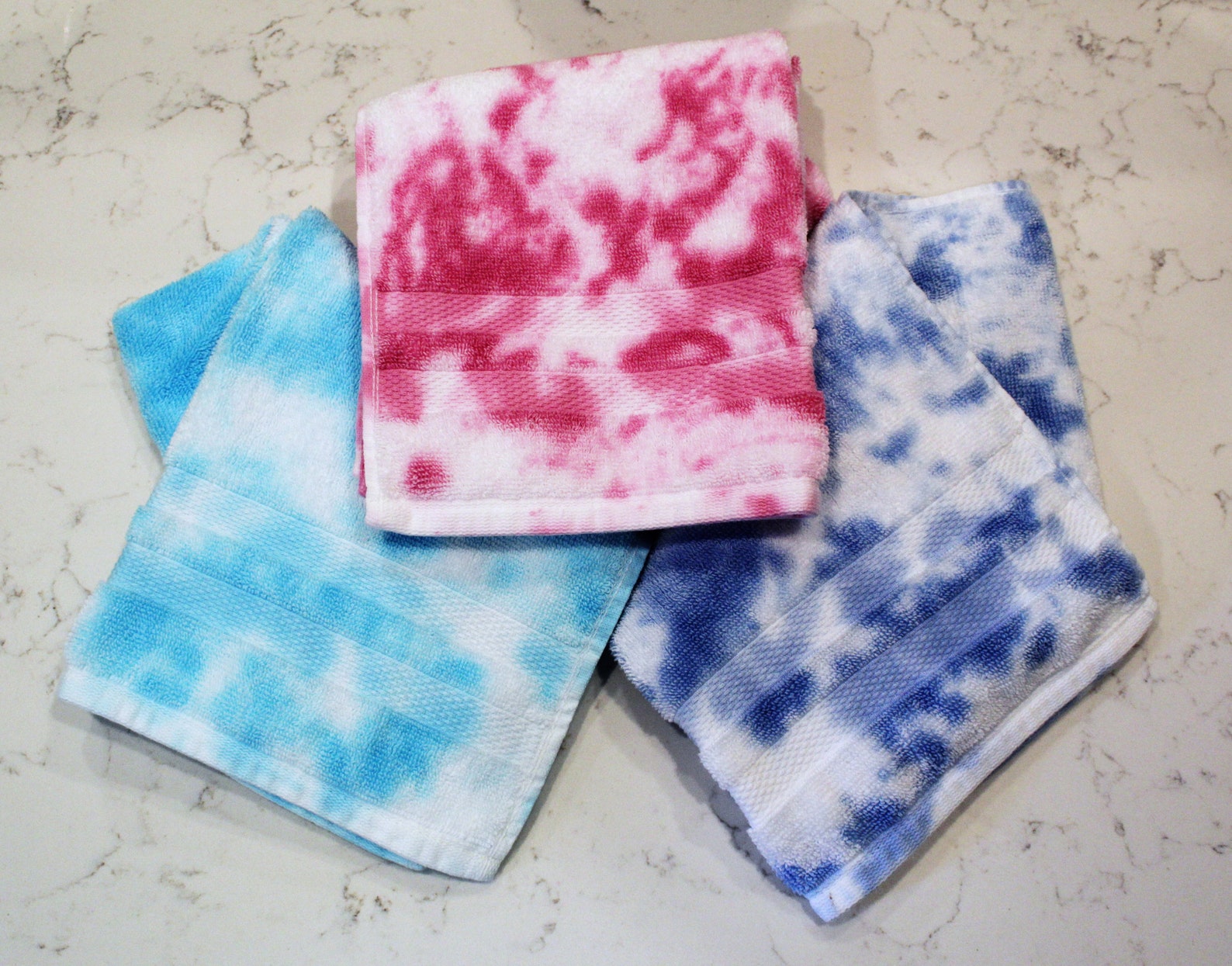 Tie Dye Hand Towels Etsy