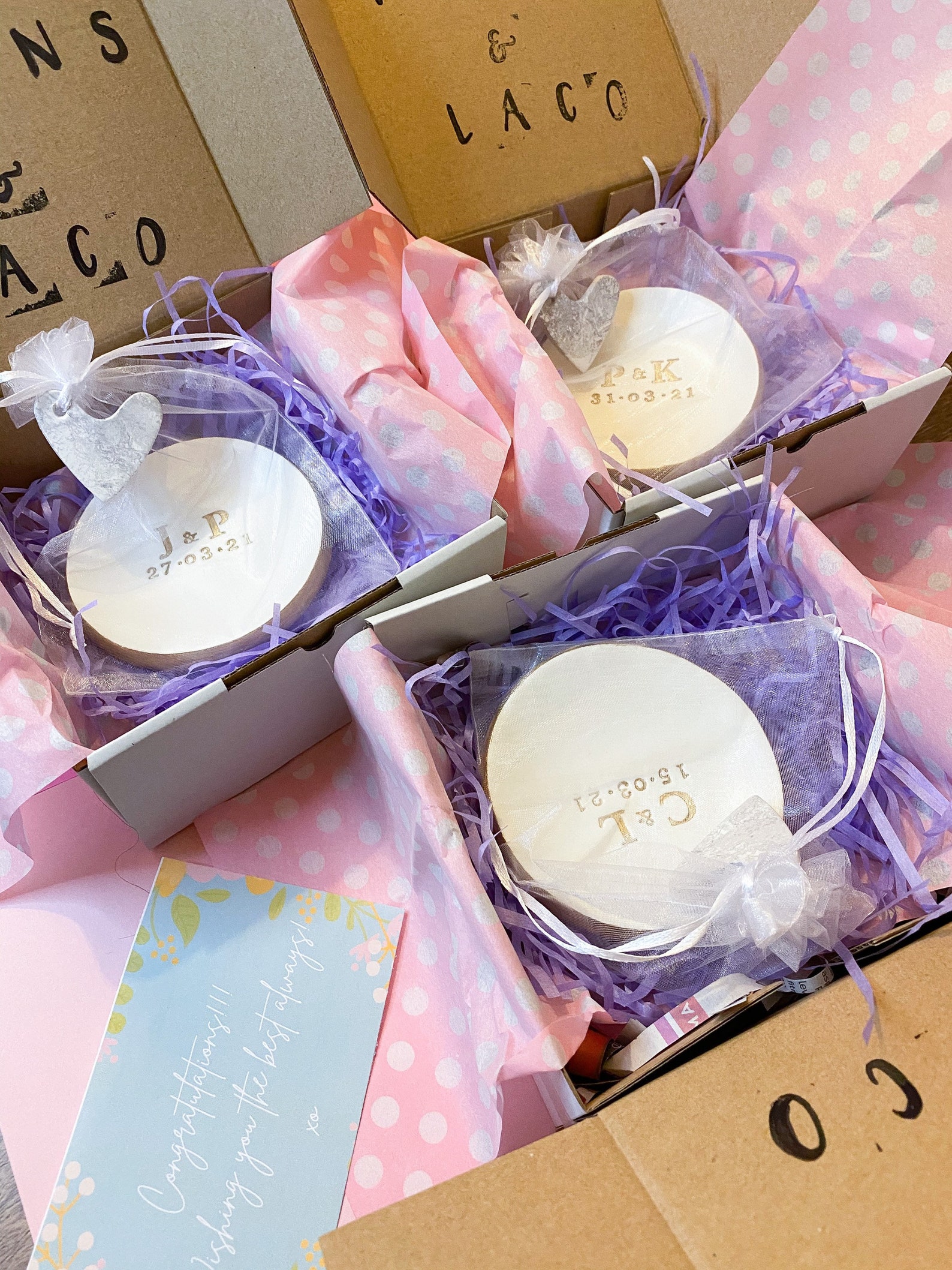 Cadeau de fiançailles Personnel Couples Bague portebijoux Etsy