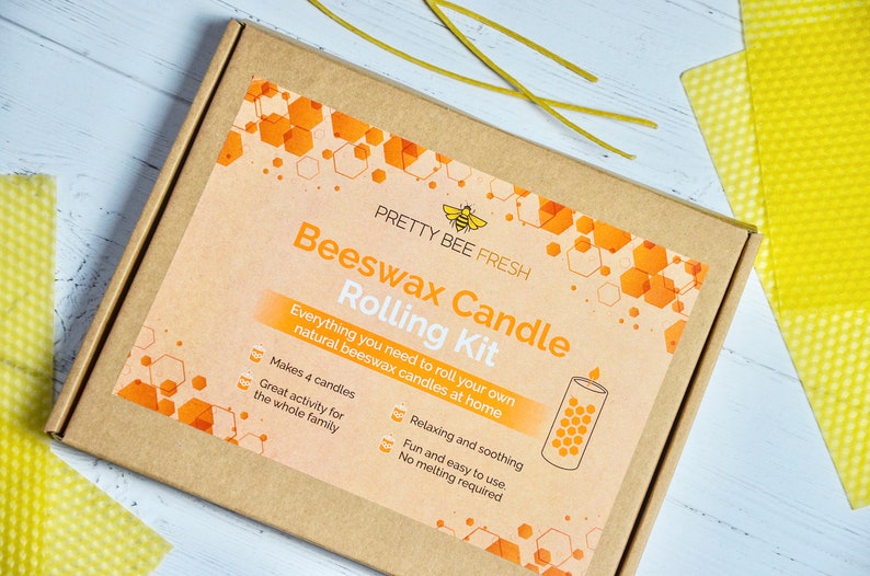 Beeswax Candle Rolling Kit Etsy UK