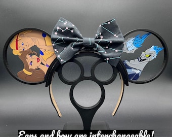 Hercules Megara Hades Custom Mickey Ears Headband or Hat