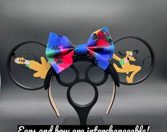 Bandeau ou chapeau Pluto avec oreilles de Mickey personnalisé