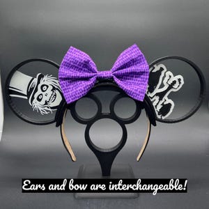Haunted Mansion Hatbox Ghost Hitchhiking Ghosts Mickey Ears Headband or Hat