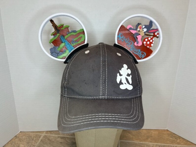 Splash Mountain Mickey Ears Headband/Hat 2 Ears + Hat