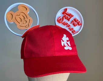 Mickey and Minnie Waffle Mickey Ears Headband/Hat