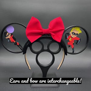 Pixar The Incredibles Custom Mickey Ears Headband or Hat