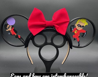 Pixar The Incredibles Custom Mickey Ears Headband or Hat