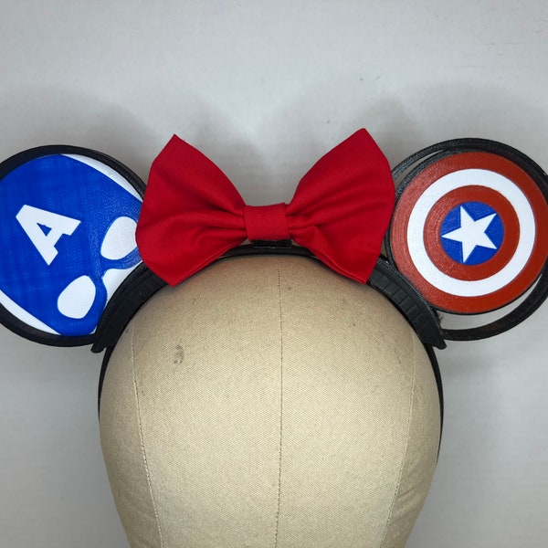Captain America Mickey Ears Headband/Hat