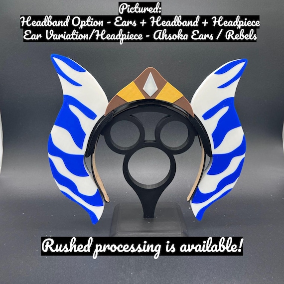 Star Wars Ahsoka Tano Clone Wars Rebels Custom Mickey Ears  display picture 2