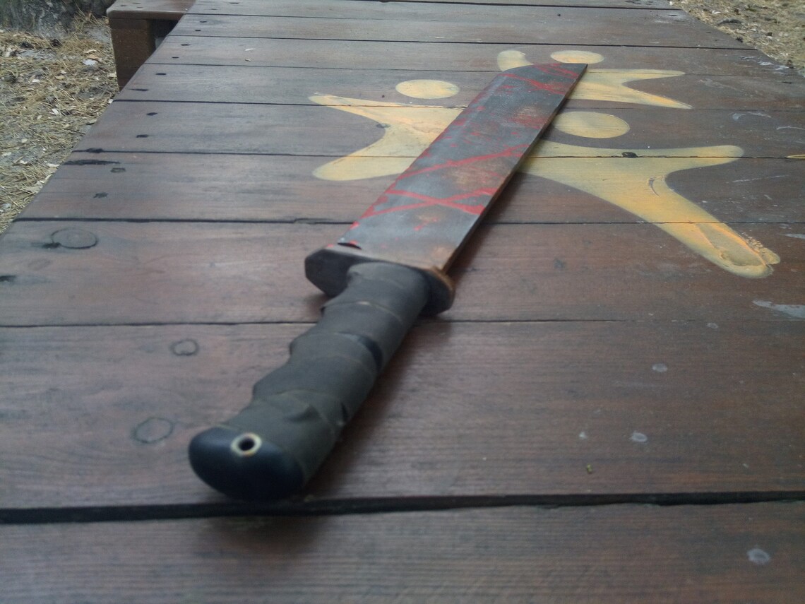 Jason Voorhees machete. Prop. Made to order. Made To Order Etsy