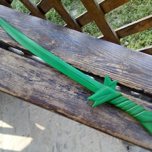 Grass Sword sword based on Adventure Time cartoon. Plywood. Cosplay Prop.