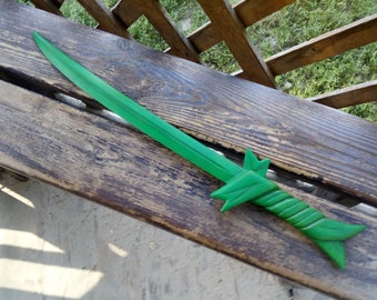 Grass Sword sword based on Adventure Time cartoon. Plywood. Cosplay Prop.