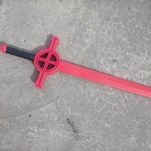 Finn's Demon Blood sword. The Adventure Time cartoon. Plywood. Cosplay Prop. image 4