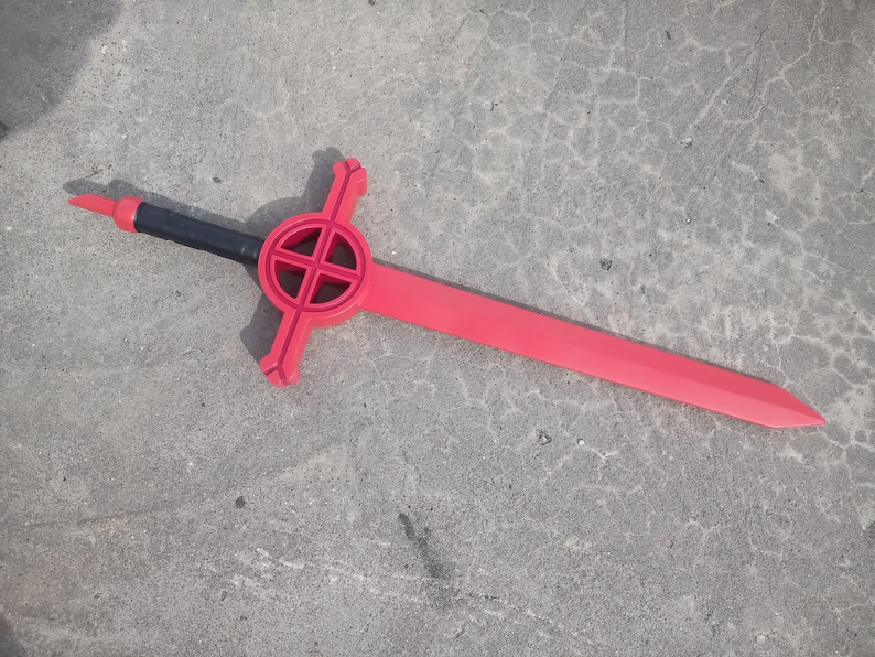 Finn's Demon Blood sword. The Adventure Time cartoon. Plywood. Cosplay Prop. image 4