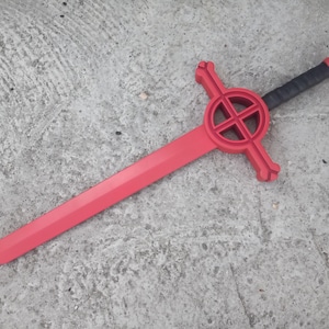 Finn&#39;s Demon Blood sword. The Adventure Time cartoon. Plywood. Cosplay Prop.