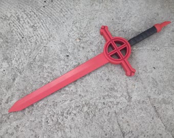 Spada di sangue demoniaco di Finn. Cartone animato Adventure Time. Compensato. Accessorio per cosplay.