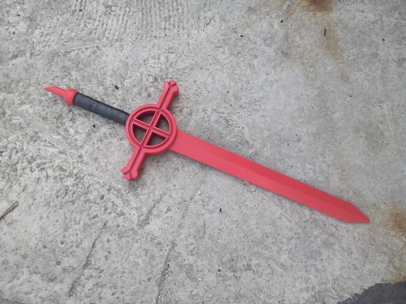 Finn's Demon Blood sword. The Adventure Time cartoon. Plywood. Cosplay Prop. image 2