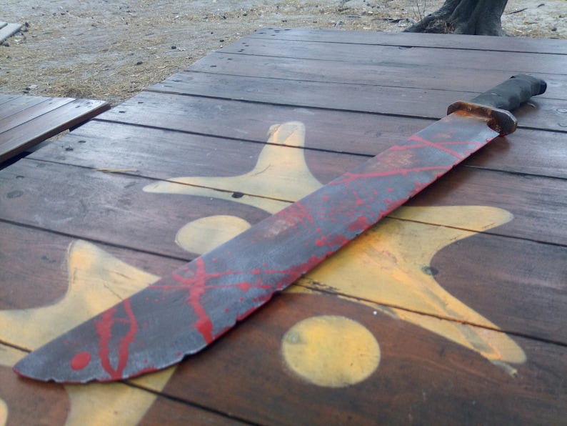 Jason Voorhees Machete. Prop. Etsy