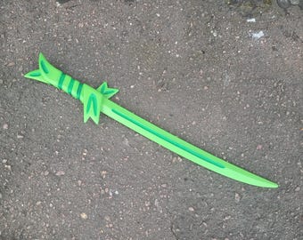 Finn's Grass Sword. Adventure Time Cartoon. Plywood. Cosplay Prop