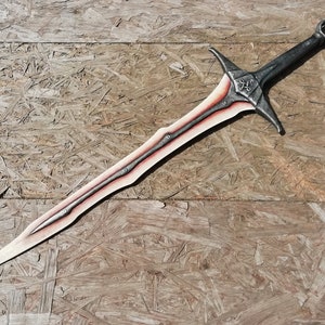 Skyrim Dragonbone Sword. Fan Art. Plywood. Cosplay prop.
