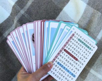 Physical Somatic Exercise Cards, Nervous System, Boundaries, Self-Support, Therapist Resource, Therapy Cards