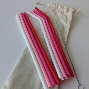 Silicone Straw, Tumbler Straw, Reusable Straws, Reusable Silicone Straws, Silicone Straws, eco friendly straws image 1