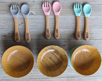 Wooden baby utensils Clearance