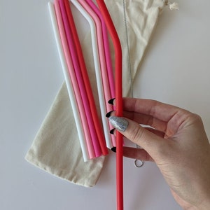 Silicone Straw, Tumbler Straw, Reusable Straws, Reusable Silicone Straws, Silicone Straws, eco friendly straws image 4