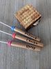 Marshmallow Roasting Sticks, Personalized Wooden Handle Telescoping Fork, Camping Tool, personalized hot dog roasting stick, campfire stick 