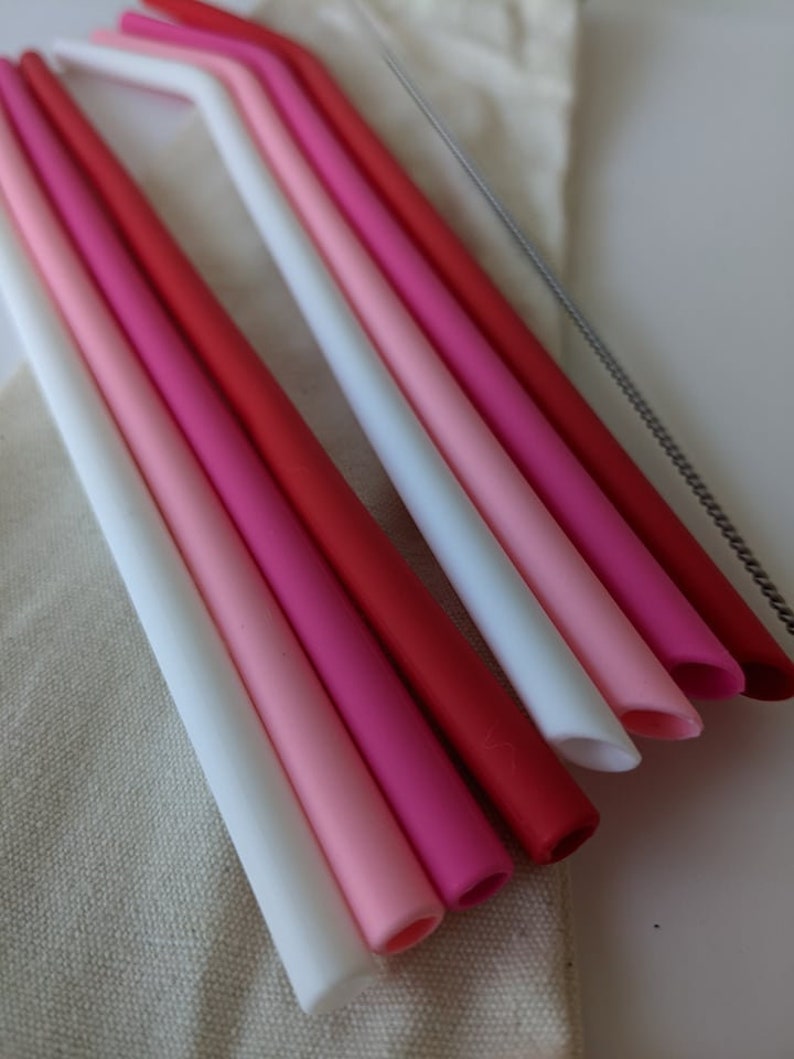 Silicone Straw, Tumbler Straw, Reusable Straws, Reusable Silicone Straws, Silicone Straws, eco friendly straws image 7