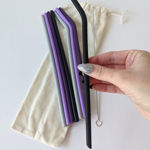 Silicone Straw, Tumbler Straw, Reusable Straws, Reusable Silicone Straws, Silicone Straws, eco friendly straws image 6