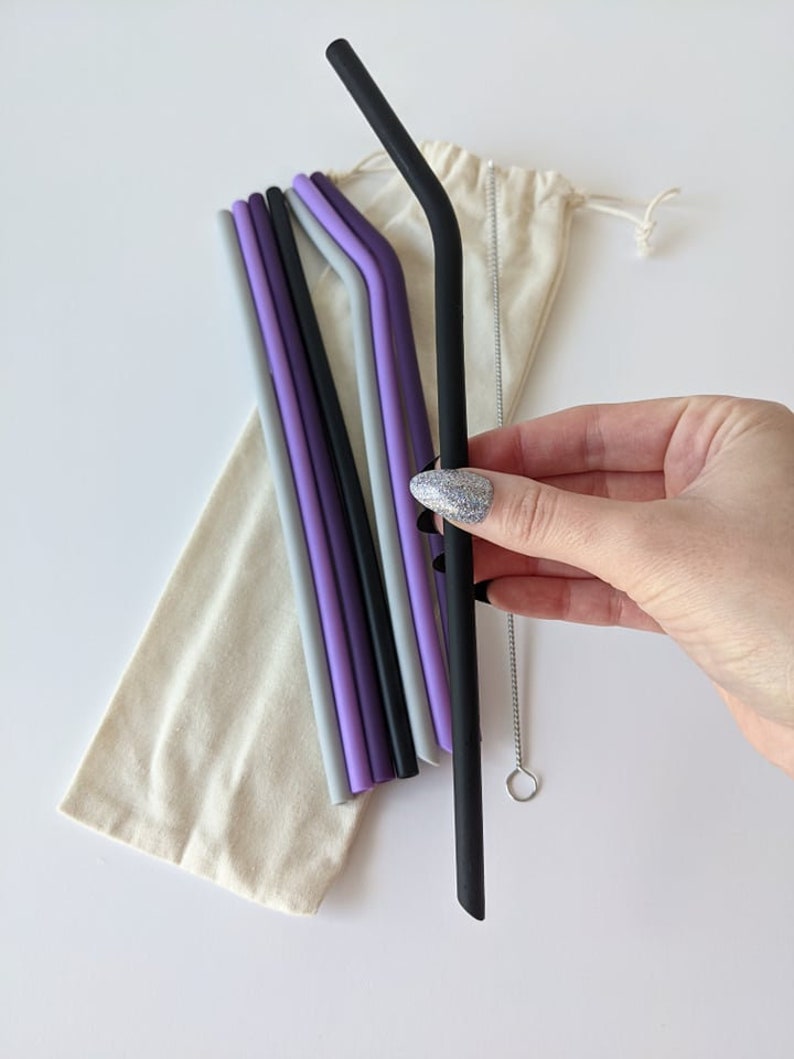 Silicone Straw, Tumbler Straw, Reusable Straws, Reusable Silicone Straws, Silicone Straws, eco friendly straws image 6