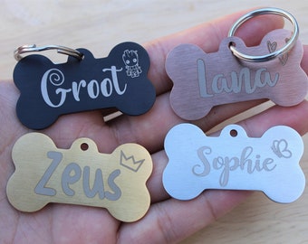 Dog Tag, Dog Tags, Dog Tags for Dogs, Personalized Dog Tag, Pet Tag, Dog ID Tag, Dog Collar, Customized Tag, Microchip, Double Sided