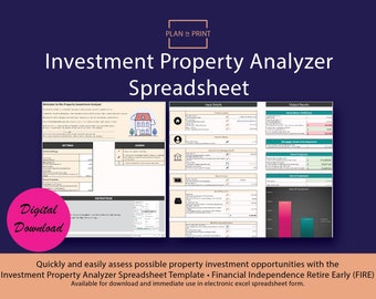 Investment Property Evaluation Spreadsheet (Excel)