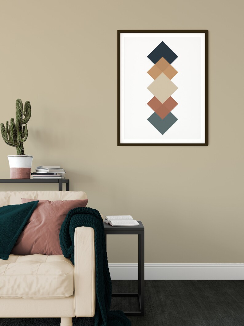 Earth Tones Neutral Abstract Printable Wall Art Printable Wall Etsy Australia