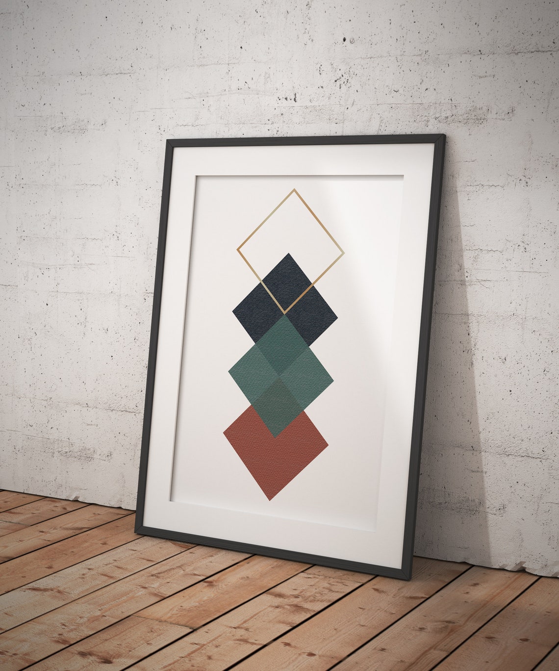 Earth Tones Neutral Abstract 4 Geometric Printable Wall Art Etsy