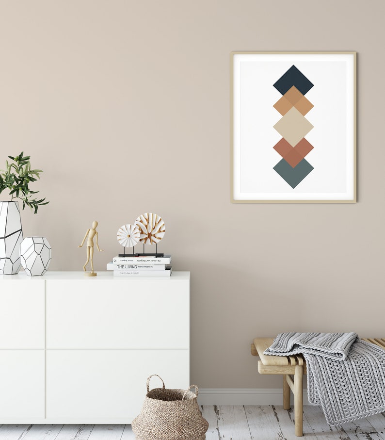 Earth Tones Neutral Abstract Printable Wall Art Printable Wall Etsy Australia
