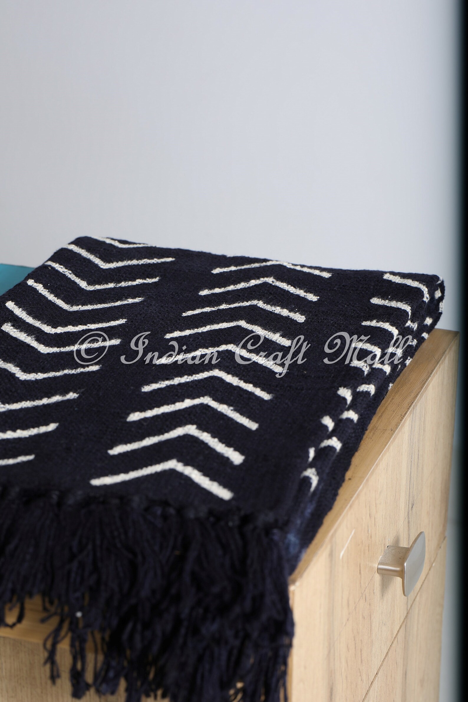 Black and White Throws Mudcloth Bedding Hand Block Print Etsy