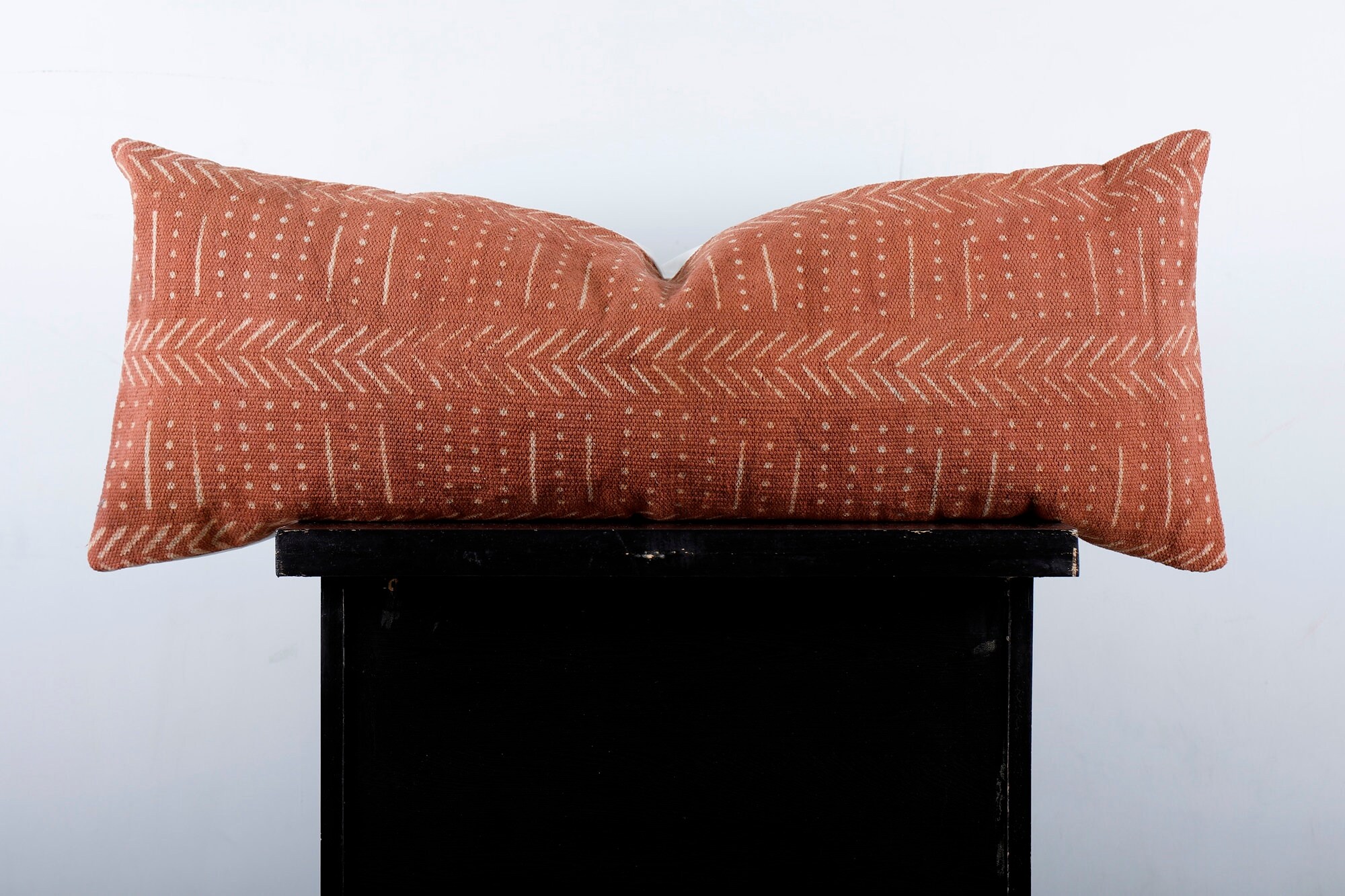 Extra Long Lumbar Pillow Case Mudcloth Throw Pillow Etsy