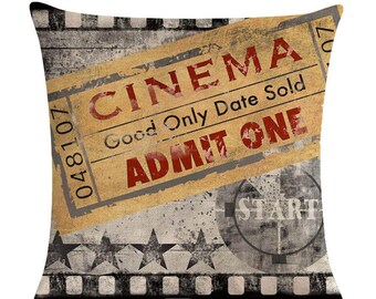Cinema Pillow Etsy