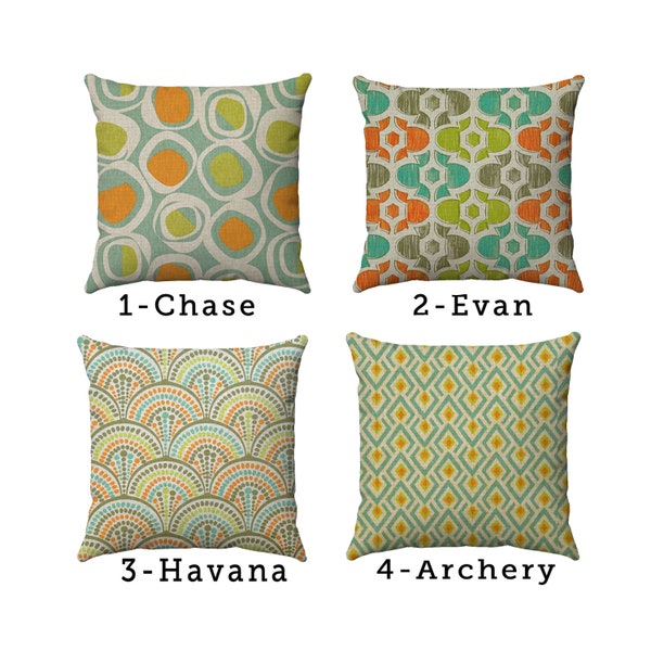 Mid Century Pillow Etsy