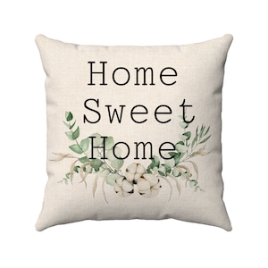 Farmhouse Throw Pillow: Home Sweet Home Decor