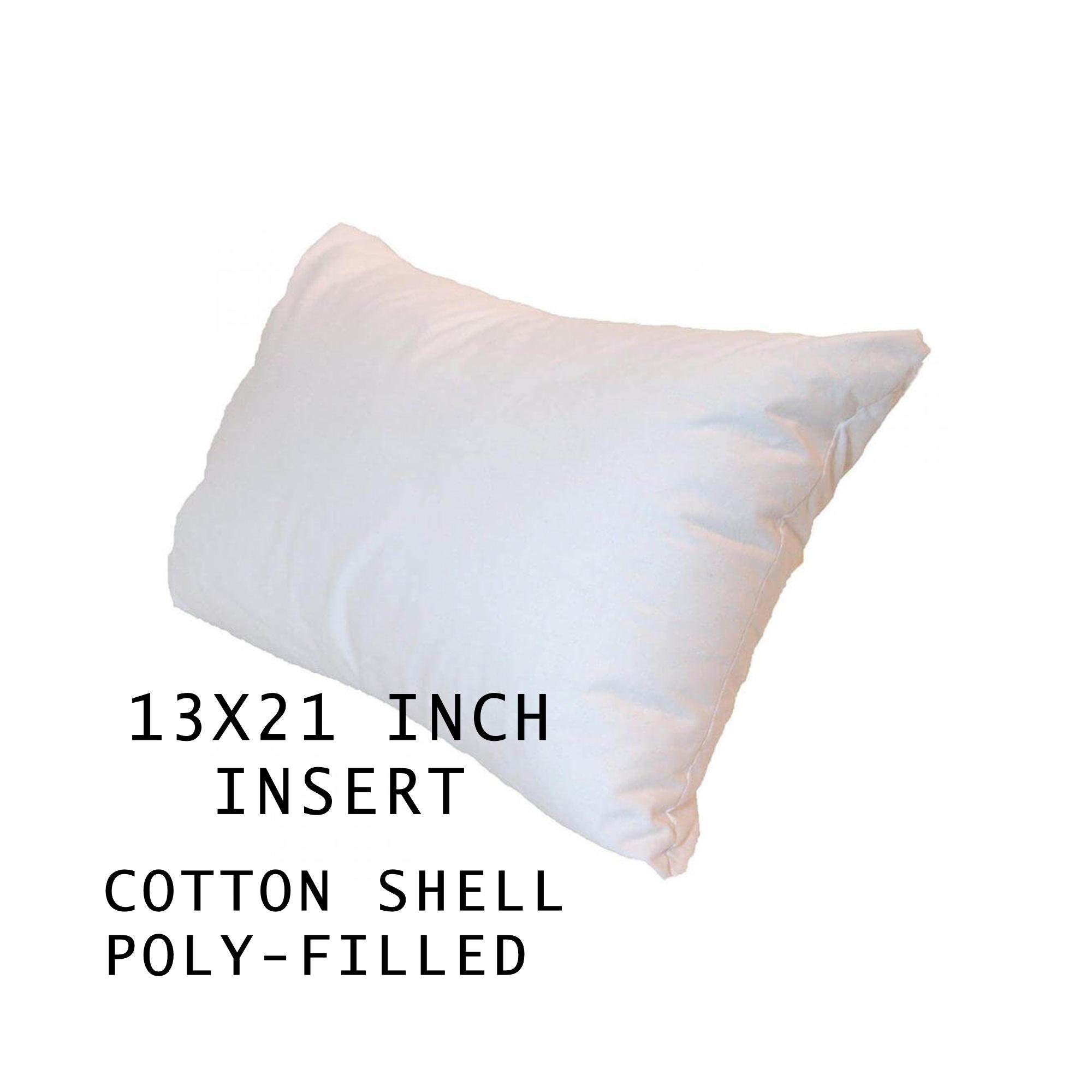 18 inch| 16 inch | 14 inch | 12 inch| 10 inch | 8 Heart Hypoallergenic Polyester Filled Pillow Insert