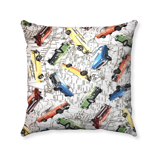 Vintage Car Pillow Etsy