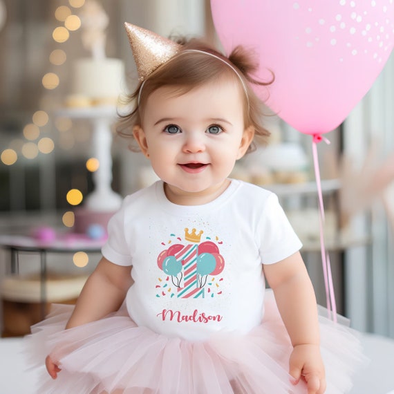 Custom First Birthday Outfit Birthday Girl Gifts for Baby