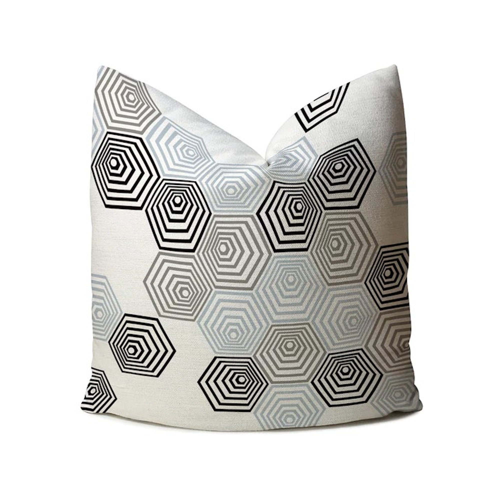 Modern Geometric Pillows Geometric Pattern blue Gray Etsy