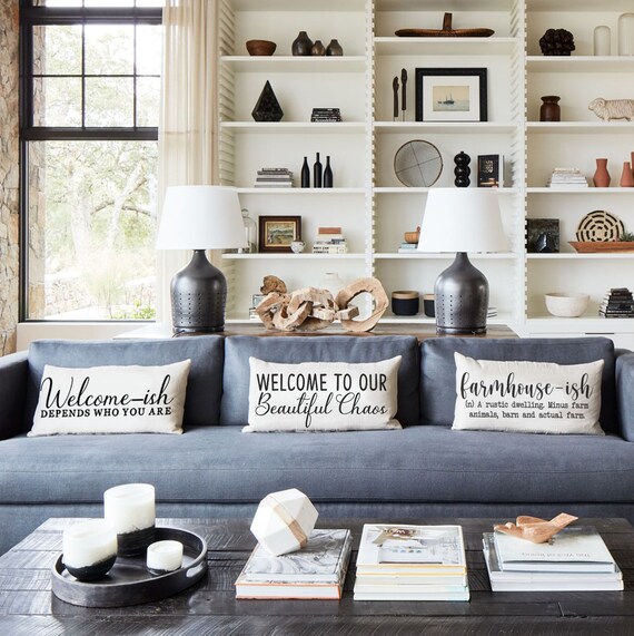 Farmhouse lumbar pillows sale