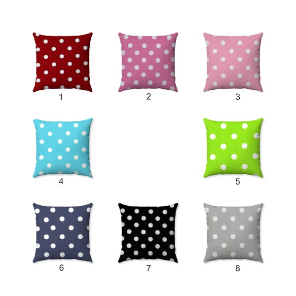 Polka Dotted Mini Pillow - Tiered Tray Decor - Mini Pillows - Polka Dotted Decor - Tiered Tray Pillows - Premier Prints Fabric - 100% Cotton