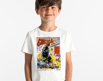 Godzilla T-Shirt - Vintage Movie Monster - Short Sleeve T-Shirt - Toddler and Youth Sizes - Customizable