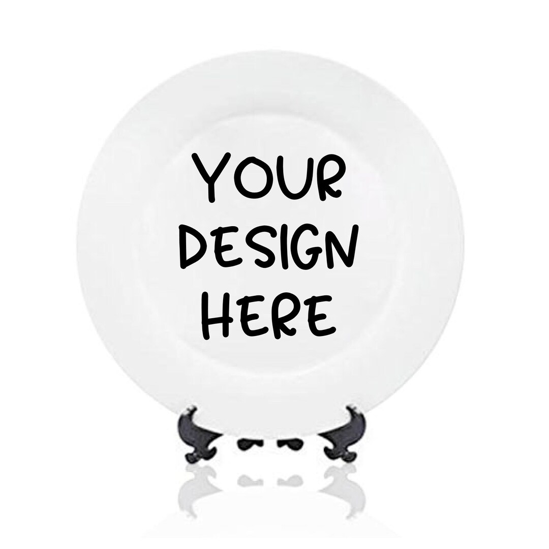 Design Your Own Plate 8 Inch 10 Inch Wedding Gift Bridal Shower Gift